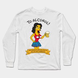 Brunette Duffgirl Long Sleeve T-Shirt